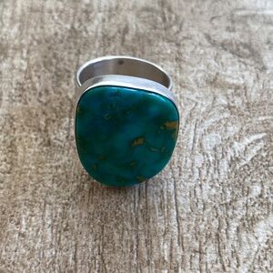 Sterling Silver Juan Willie Turquoise Ring